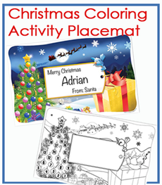 Christmas Coloring Activity Placemats