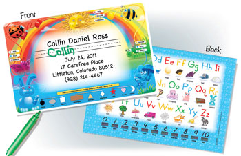 personalized childrens placemats